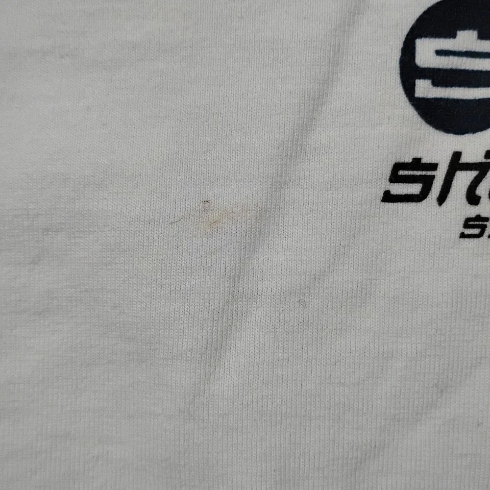 Showcase Whistler Snowboards Kids Raglan Long Sleeve Shirt White Blue Size M Y2K